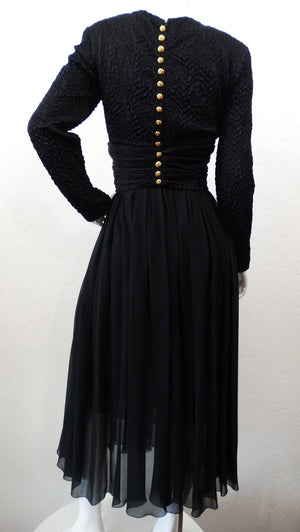 Chanel Boutique Black Evening Dress Vintage by Misty Chanel Boutique Black Evening Dress Vintage by Misty