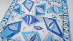 Emilio Pucci Blue Diamond Printed Scarf