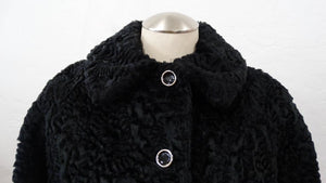 Sheared Faux Fur Pea Coat