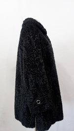 Sheared Faux Fur Pea Coat
