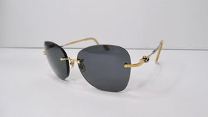 Cartier 1980s Rimless Sunglasses