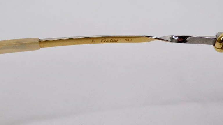 Cartier 1980s Rimless Sunglasses