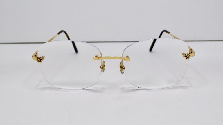 Cartier Panther Rimless Glasses circa 1980s – Vintage by Misty
