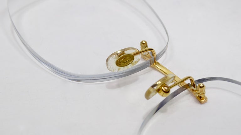 Cartier Panther Rimless Glasses circa 1980s