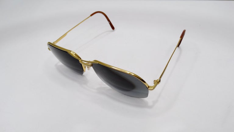Cartier 1980s Orsay Aviator Sunglasses