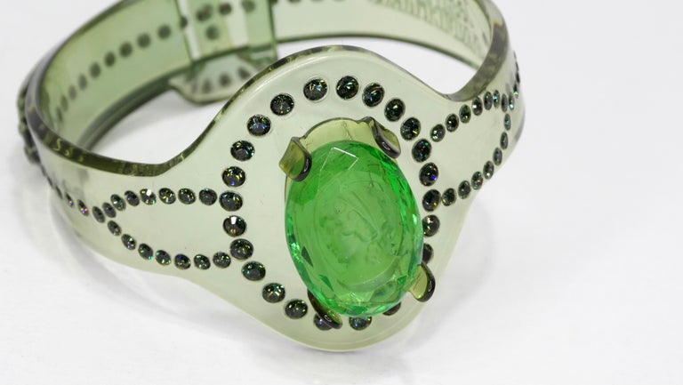 Jean-Paul Gaultier Green Intaglio Bracelet