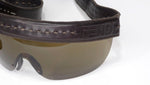 Fendi 1990s Leather Fringe Shield Sunglasses