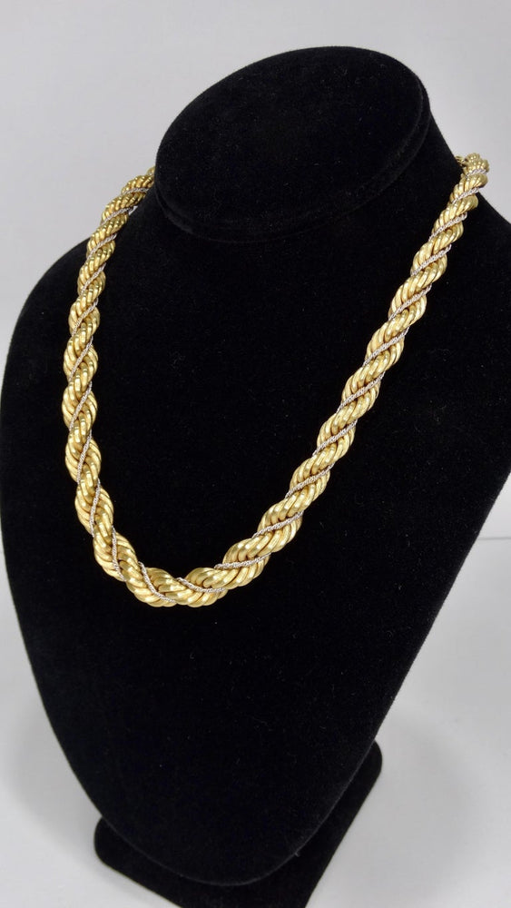 18k Gold Double Rope Necklace