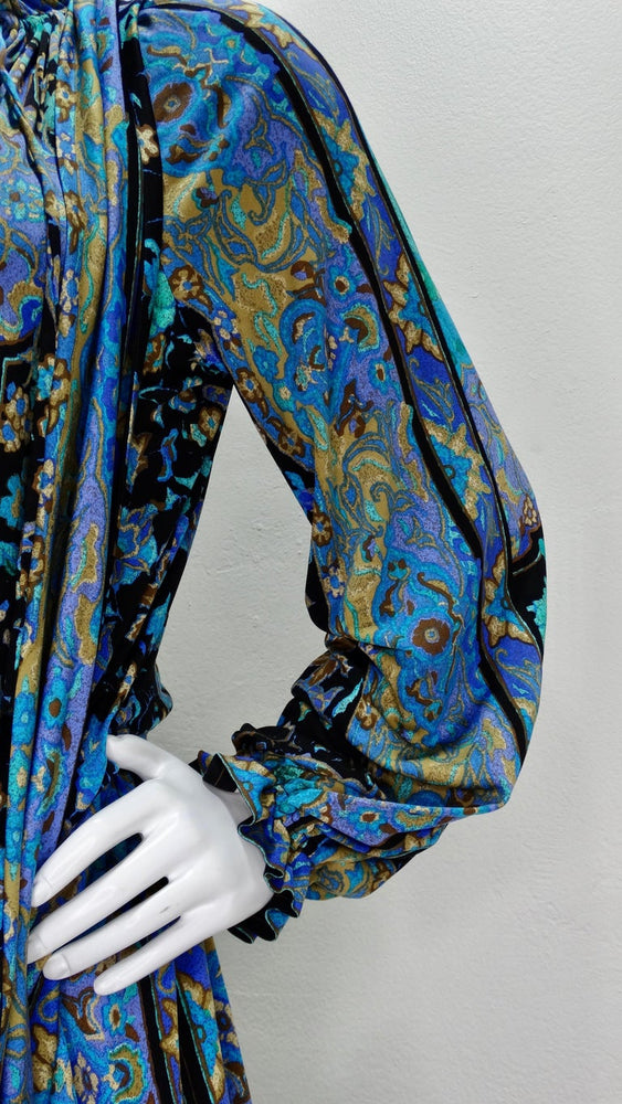 Leonard Paris 1970s Floral Print Silk Jersey Set