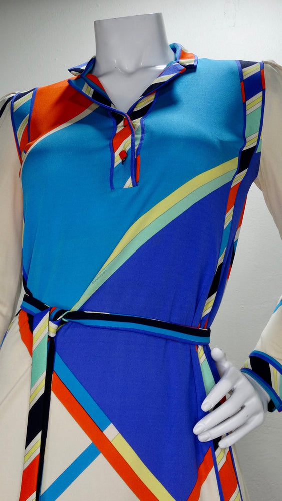 Leonard Paris 1970s Printed Silk Jersey Dress