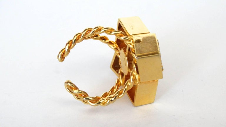 William De Lillo Gold Geometric Ring