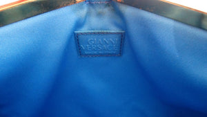 Gianni Versace Baroque Print Satin Shoulder Bag