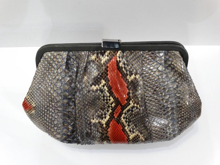 Rare 1980s Fendi Snakeskin Crossbody Bag