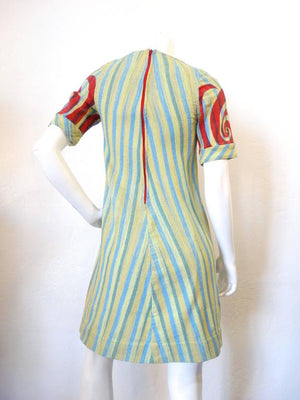 1970s Rikma Arrow Print Mini Dress