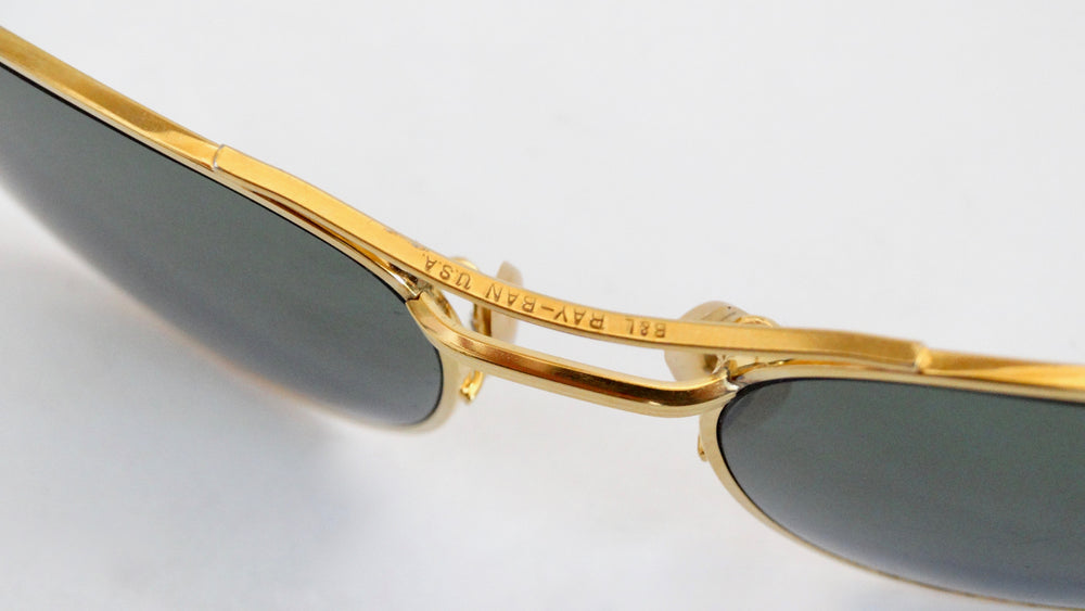 Ray Ban Signet Gold Frame Sunglasses – Vintage by Misty