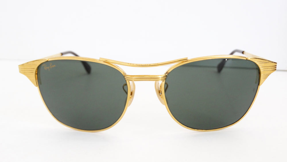 Ray Signet Gold Frame Sunglasses – Vintage by