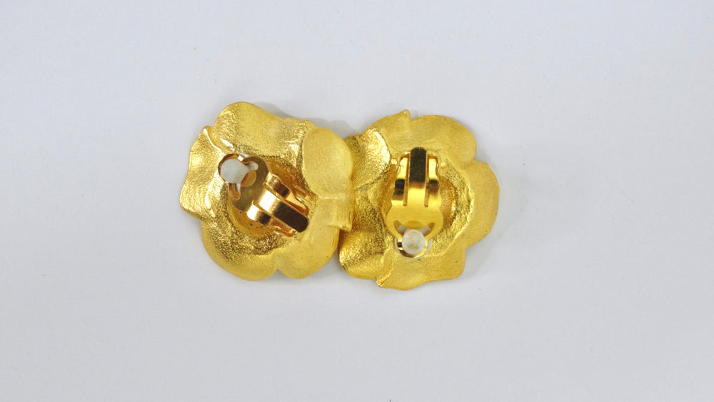 Kenzo - Men - Boke Flower Gold-Tone Earrings Gold
