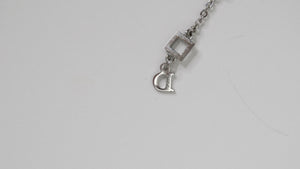 Dior I Heart Dior Pendant Silver Tone Necklace