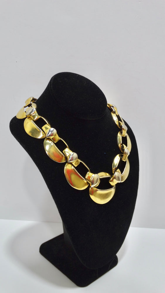Yves Saint Laurent Runway Chunky Gold Link Necklace