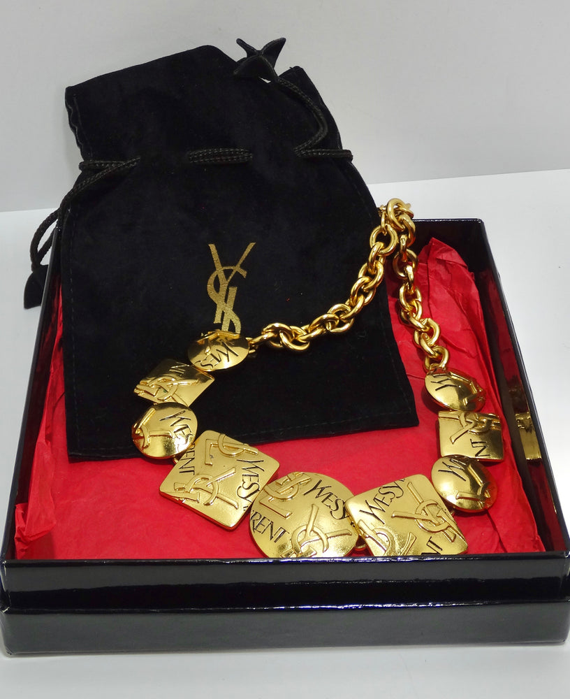 ysl necklace logo