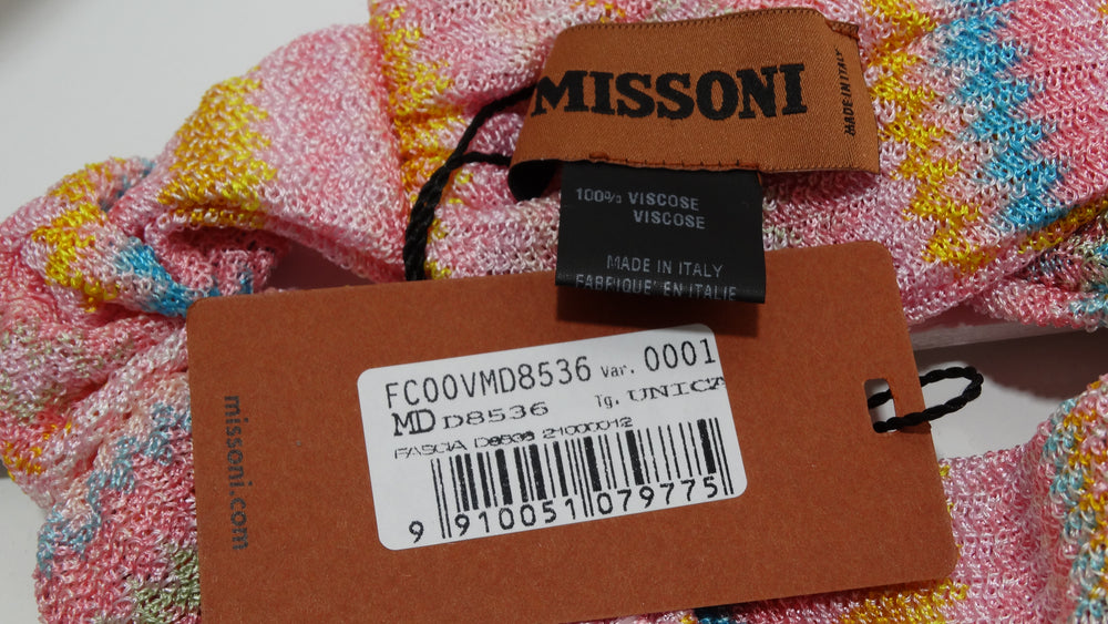 Missoni Multi-Color Knit Knotted Headband