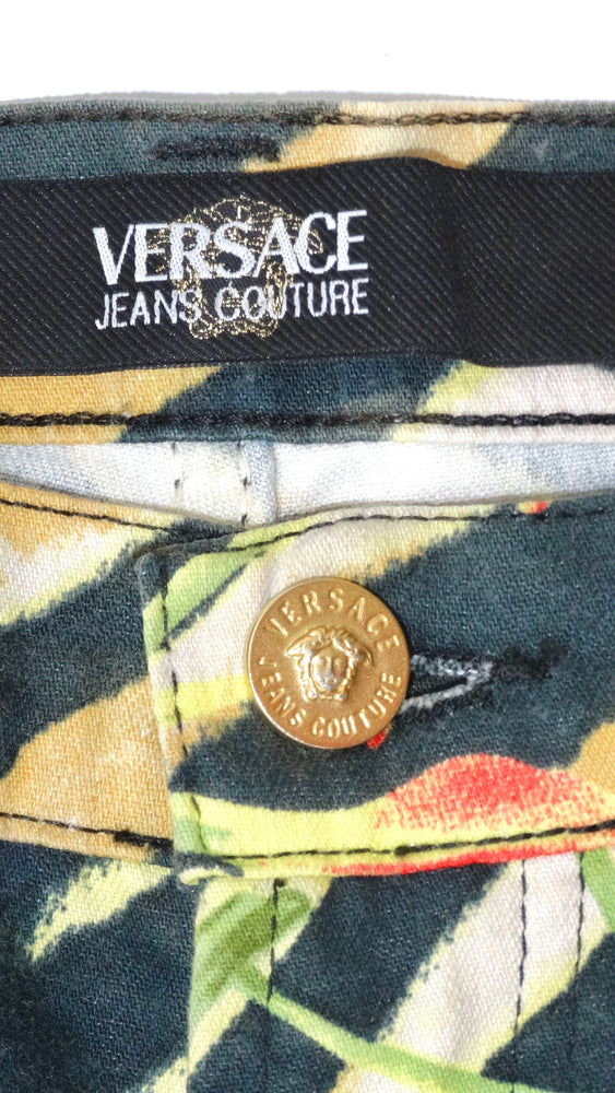 NWT VERSACE-VERSUS Mens Zebra Animal Print Jeans Pants US29/EU45