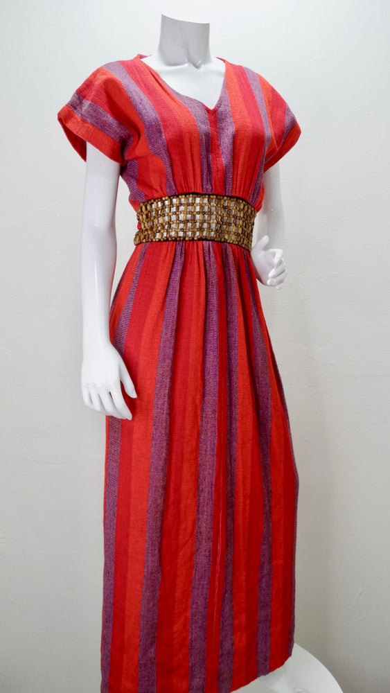 Rikma Wooden Macrame Striped Dress