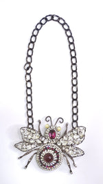 Lawrence Vrba Huge Lux Bee Statement Necklace