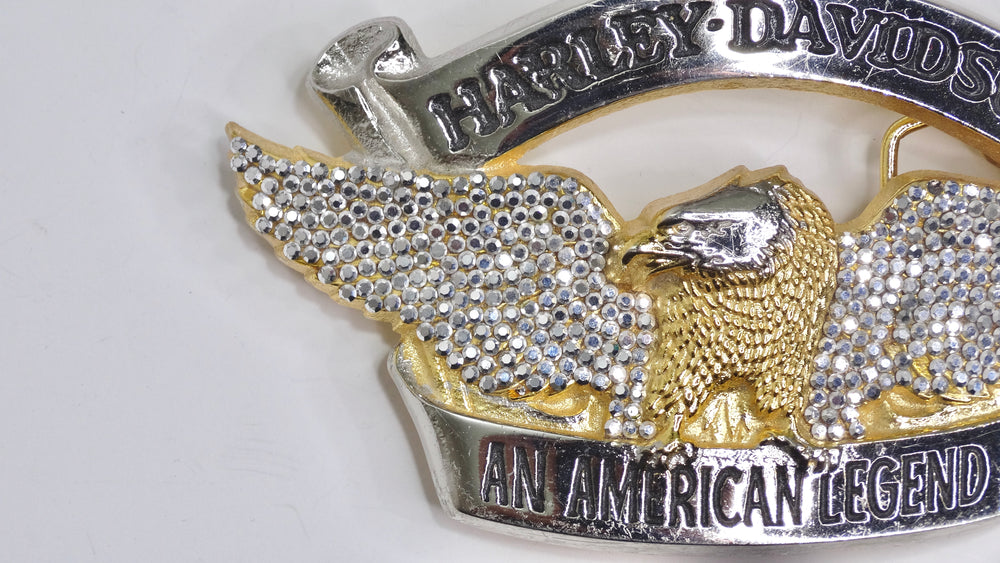 Harley Davidson Made in USA Silver Belt Buckle