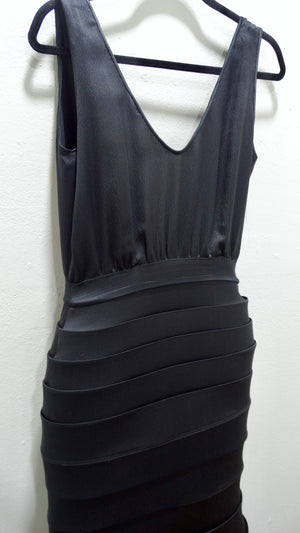 Moschino Silk Contoured Hoop-Skirt Gown