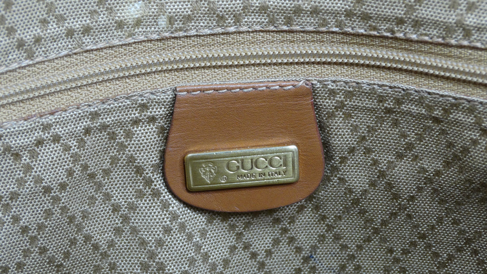 Vintage 1970s Gucci Canvas Logo Bag - Raleigh Vintage