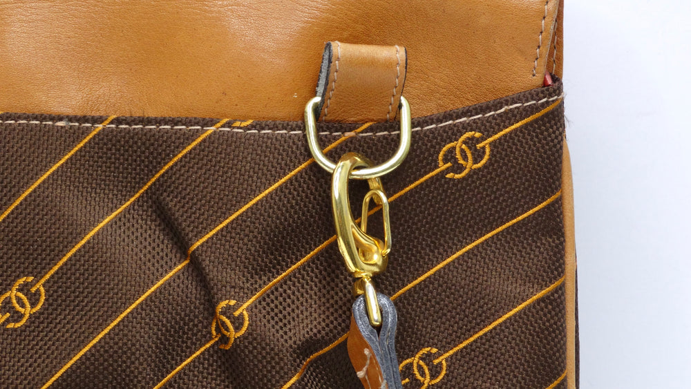 Gucci Striped Monogram Vintage Handbag – Vintage by Misty