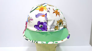 Gucci Floral Print Vinyl Brim Hat