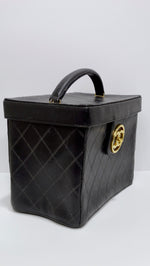 Chanel Vintage Quilted Leather Vanity Case