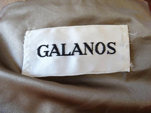 1980s James Galanos Avant-Garde Tan Wool Coat