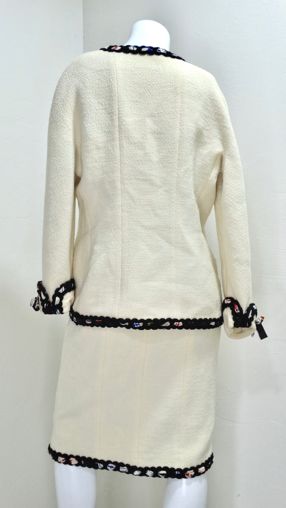 Chanel 1980's Rare Reversible Skirt Set