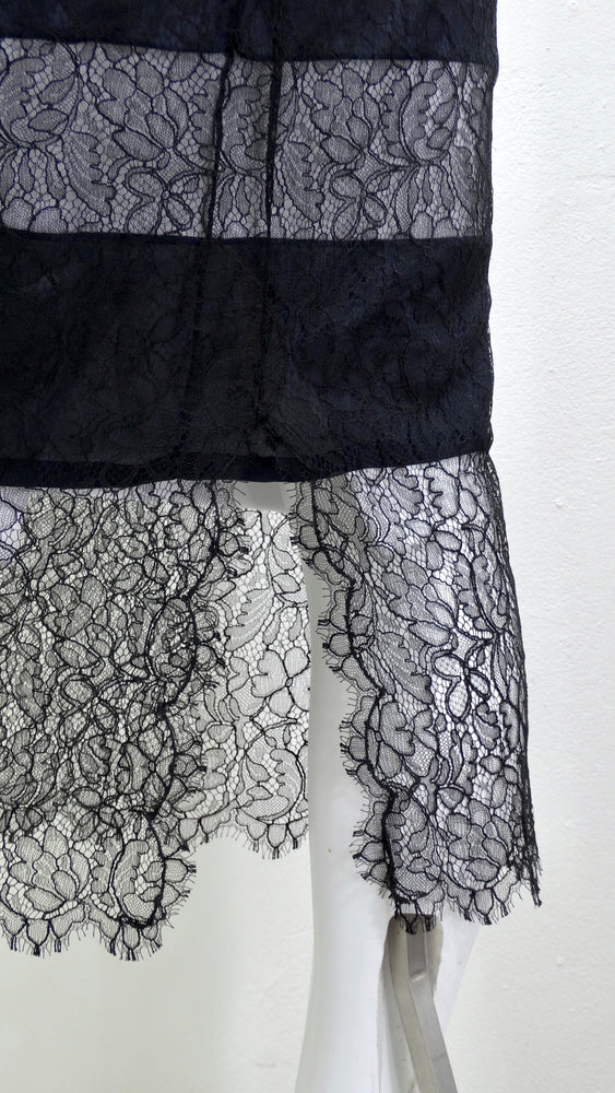 Chanel Runway Black Lace Midi Skirt – Vintage by Misty