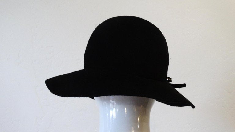 1980s Amen Wardy Rhinestone Bow Hat