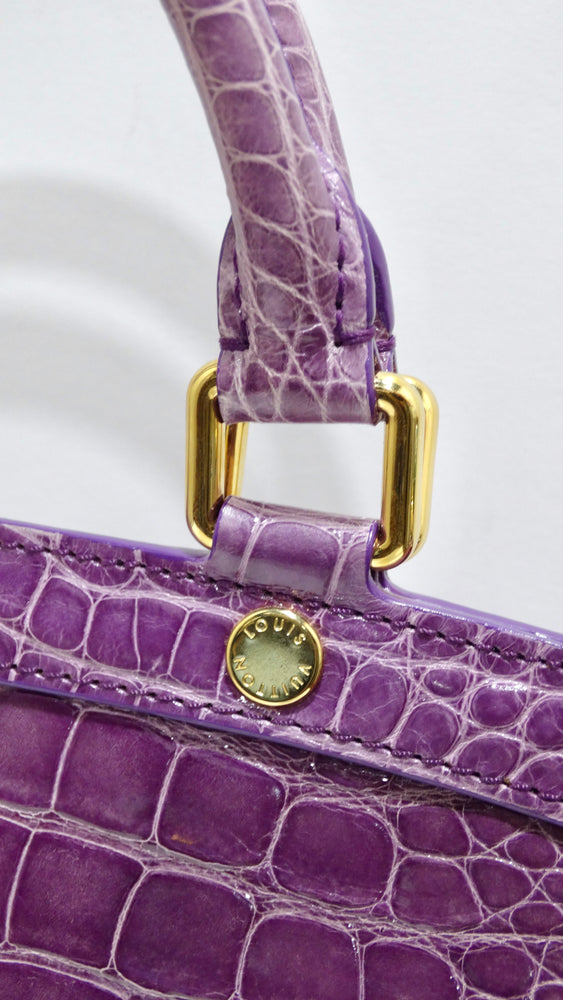 louis vuitton crocodile brea Exotic Collectors Bag Purple $32000