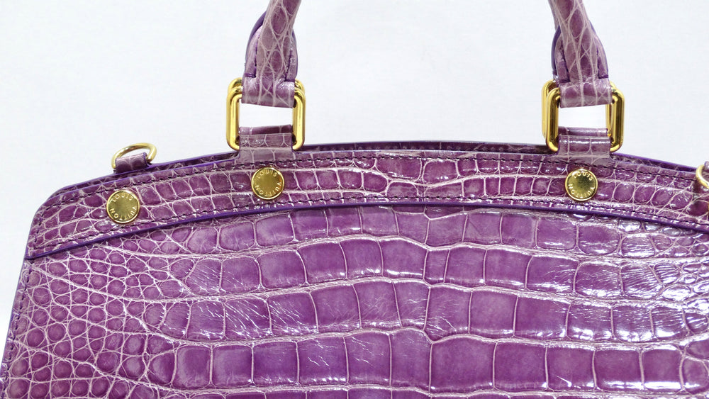 Louis Vuitton Violet Alligator Brea PM Bag - Yoogi's Closet