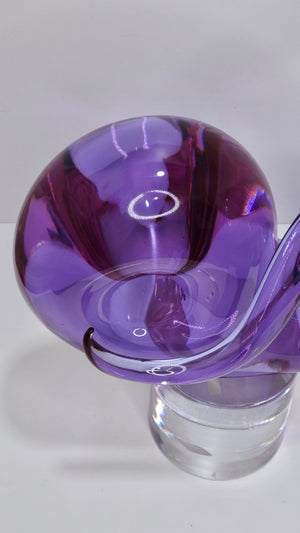 Livio Seguso Loop-Shaped Glass Sculpture