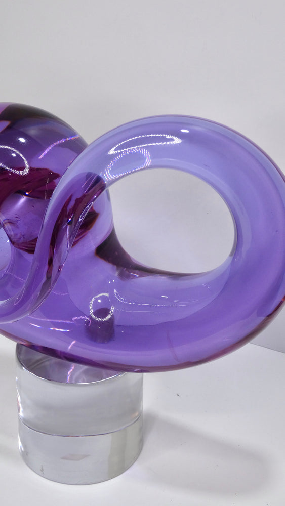 Livio Seguso Loop-Shaped Glass Sculpture