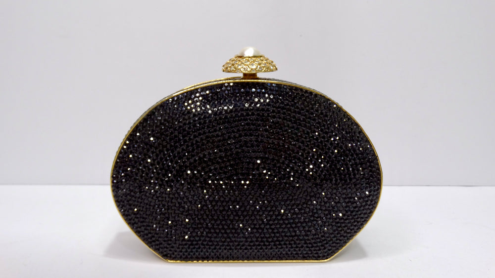 Vintage JUDITH LEIBER Black Snakeskin Leather Clutch Elegant Evening Bag  Purse - Etsy