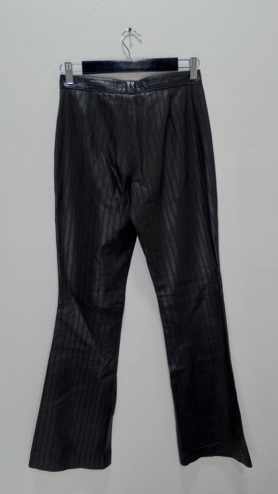 Gucci by Tom Ford 1999 Black Leather Flared Pants – Vintage by Misty