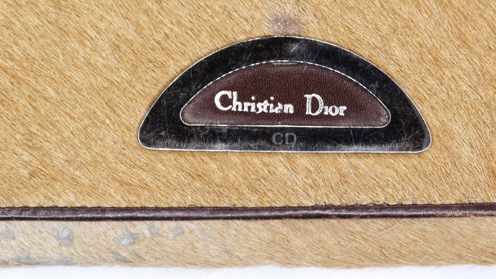 Christian Dior Tan Cow Hide Wallet