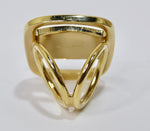 Ferragamo Gold Large Ring