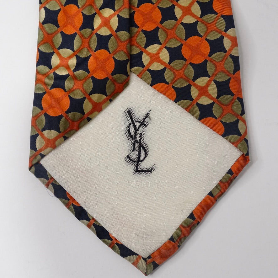Yves Saint Laurent Vintage Silk Tie and Pocket Square - Yves Saint Laurent  MAN Silk Paisley Suit