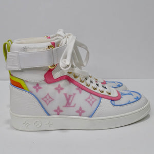 lv high top sneakers white
