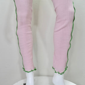 Elliana Capri Contrast Rib Knit Pants
