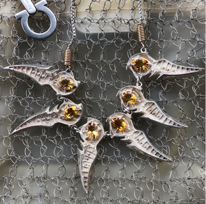 Ray Wiley Silver & Citrine Pendant Necklace